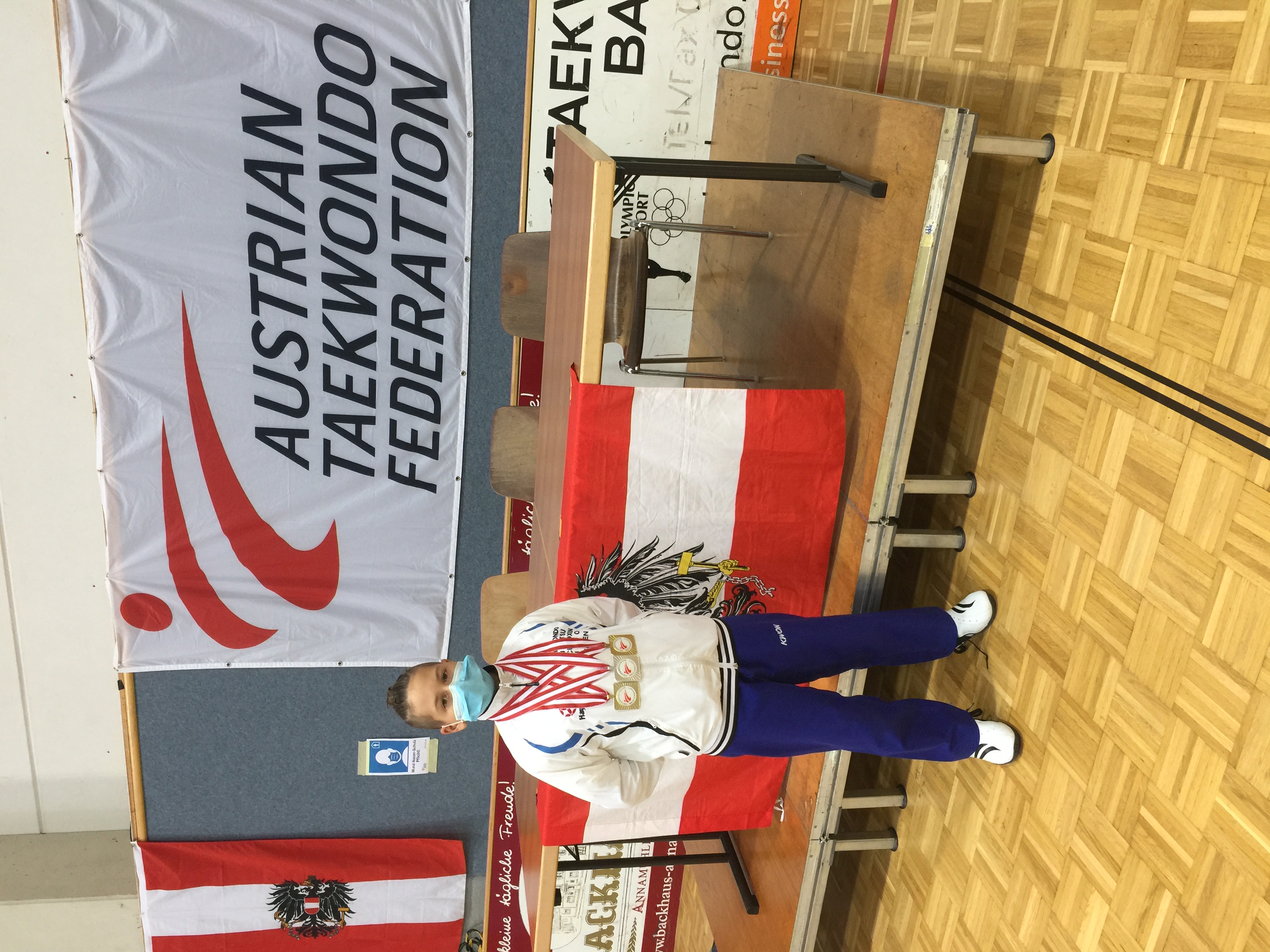 Xavier Göss aus 3D des Don Bosco-Gymnasiums ist österreichischer Meister in Taekwondo